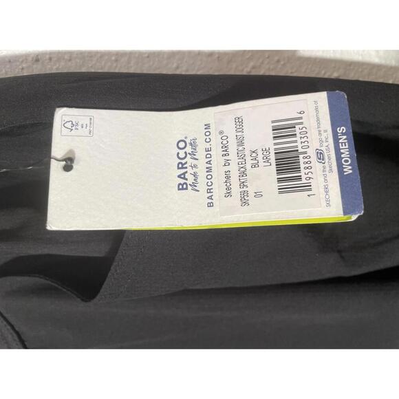 Skechers by Barco Scrub Pants Women's Large Black Vitality Collection Sporty - Picture 4 of 9